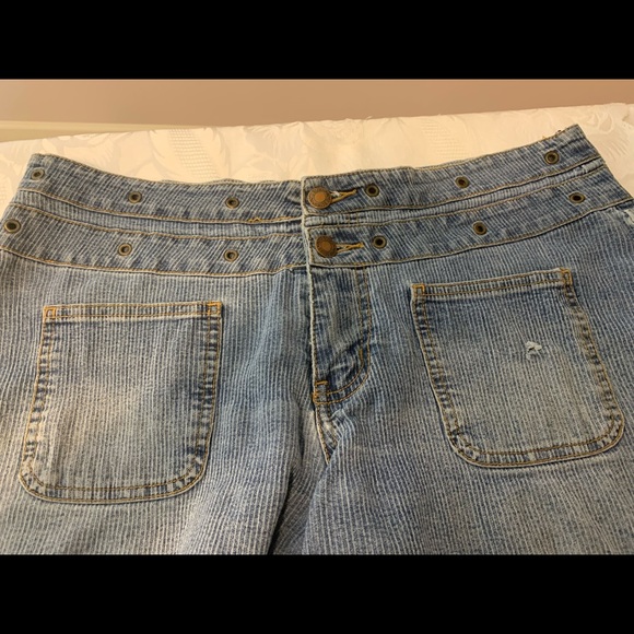MOTO BLUES Jean Shorts - Picture 7 of 7